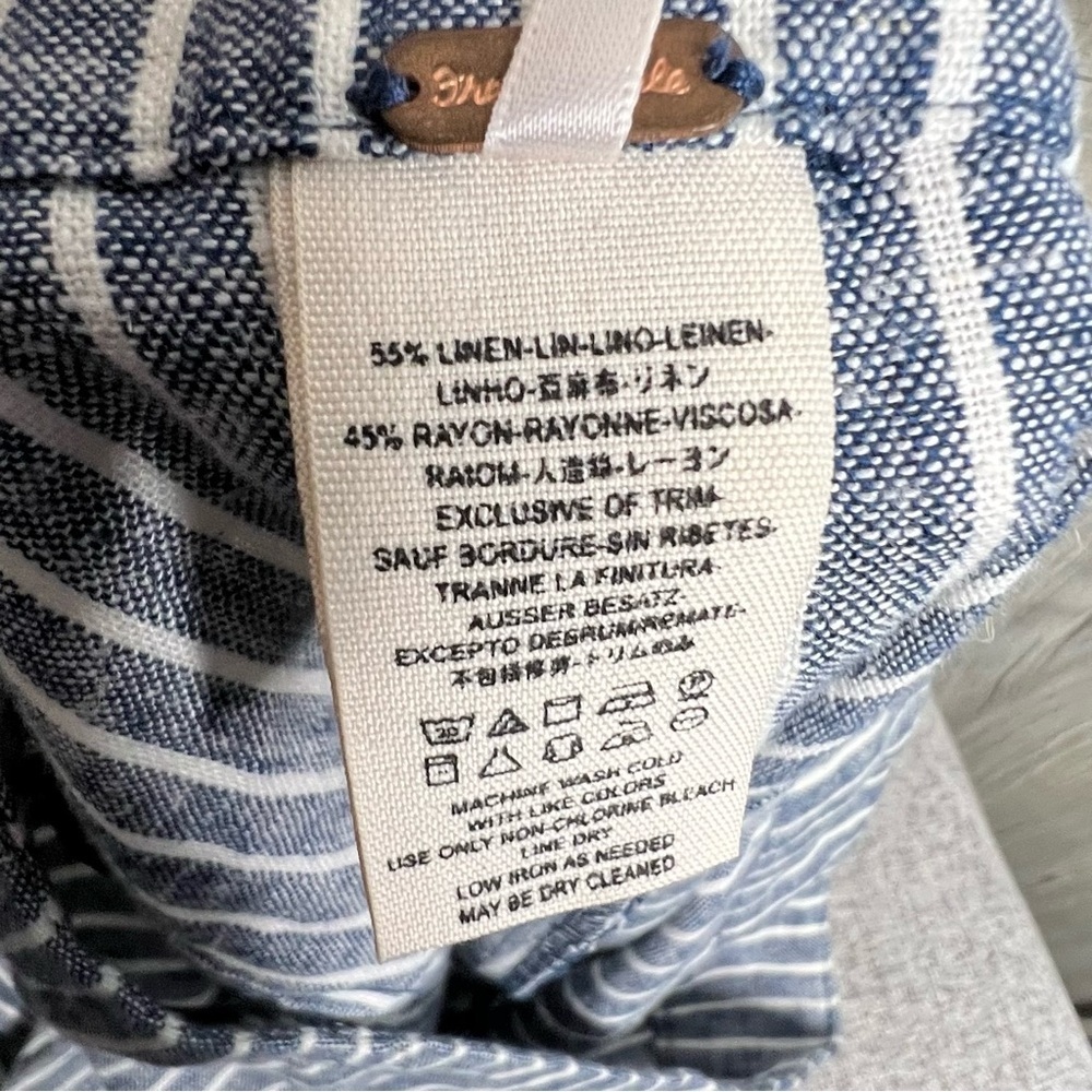 Free People Navy Striped Sleeveless Pantsuit - Picture 12 of 15